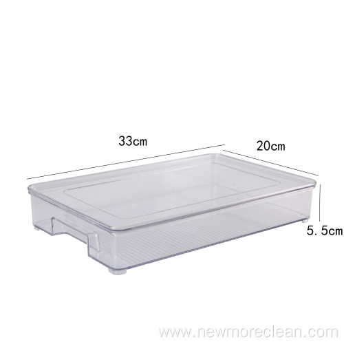 PET Refrigerator Food Storage Box With Lid